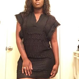 BCBG Black lace dress